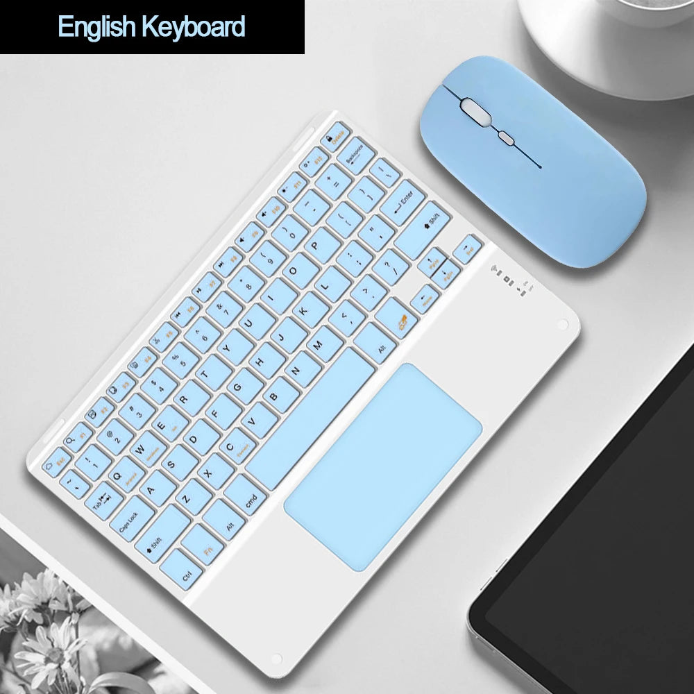 Touchpad Bluetooth Keyboard For Smart Phone PC Computer Laptop Wireless Keyboard For iOS Android Windows for iPad Keyoboard