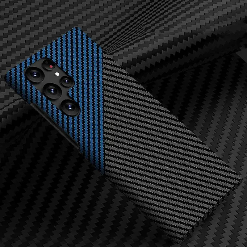 Luxury Carbon Fiber Case For Samsung Galaxy S25 S24 S23 S22 S21 Ultra Plus S24Ultra 5G Cover Hard PC Ultra Thin Protective Cases