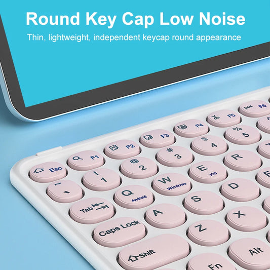 Wireless Keyboard with Touchpad,Ultra-Slim Portable Bluetooth Rechargeable Keyboard,Wireless Keyboard for iOS Android Windows