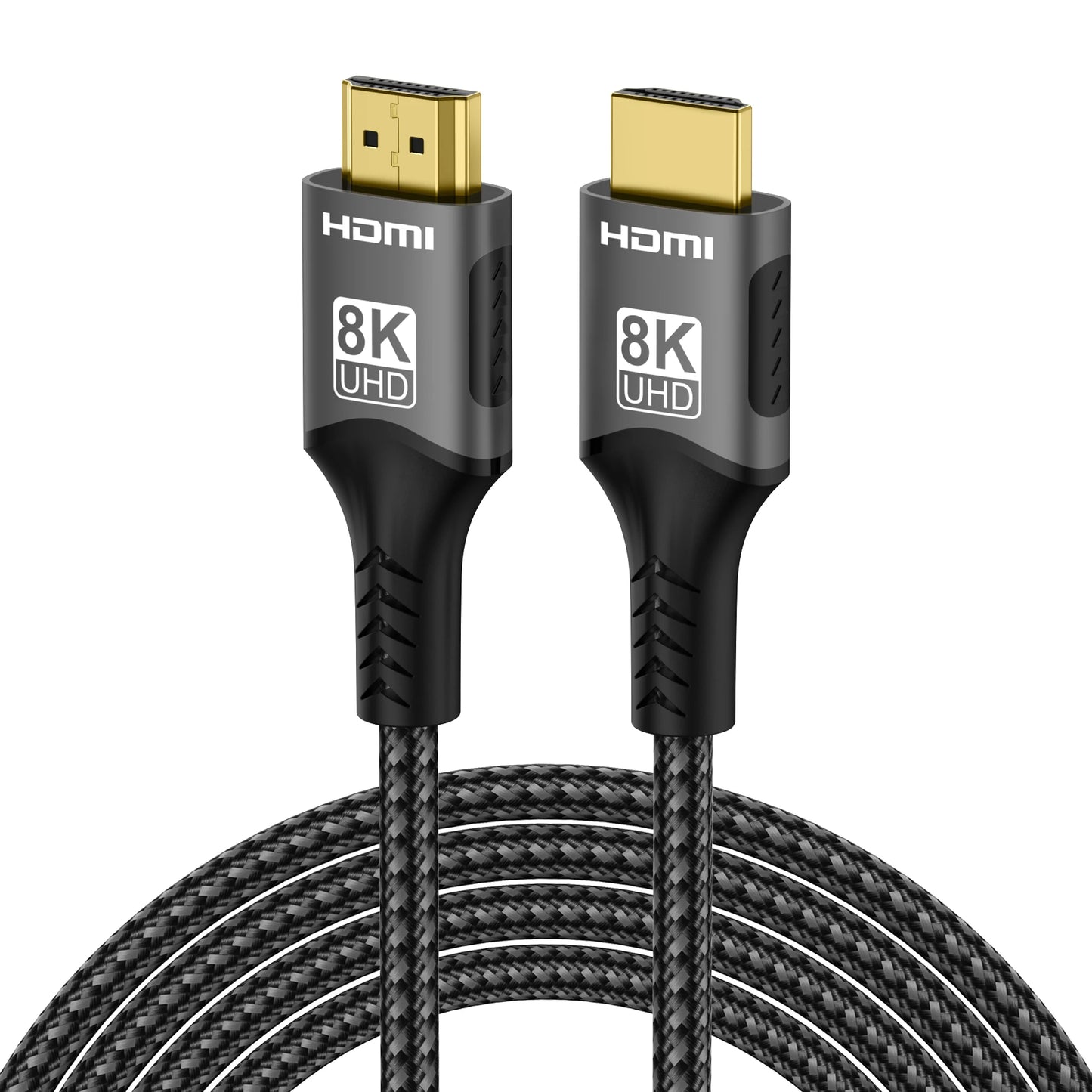 8K HDMI Cable 2.1 48Gbps High Speed HDMI Braided Cord-4K@120Hz 8K@60Hz, DTS:X, HDCP 2.2 & 2.3, HDR 10 for Compatible Laptop/PS5