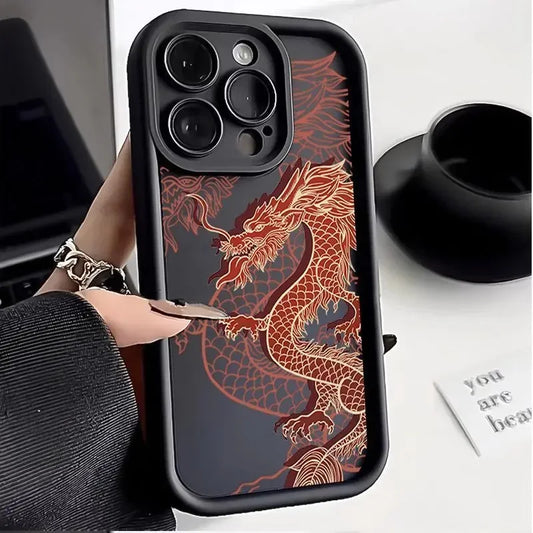 East Dragon Phone Case For Samsung Galaxy S25 S24 S23 S22 Ultra  FE A55 A54 A34 A15 A14 A35 A52 A53 5G Shockproof Silicone Cover