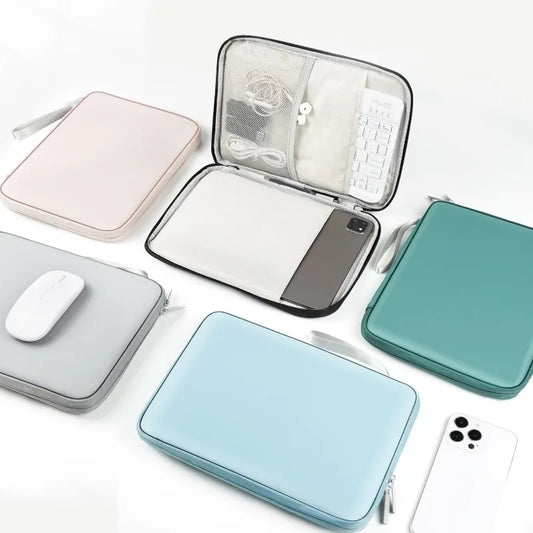 Tablet Bag Sleeve 7.9-12.9 Inch Handbag for IPad Pro Samsung Xiaomi Cover Shockproof Portable Pouch Multi Pockets Tablet Cases