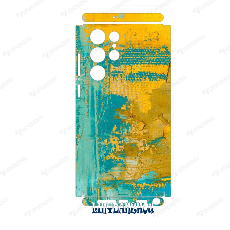 Colorful Decal Skin for Samsung Galaxy S24 S23 S25 Ultra A54 A52 A52S 5G Back Screen Protector Cover  Wrap Sticker