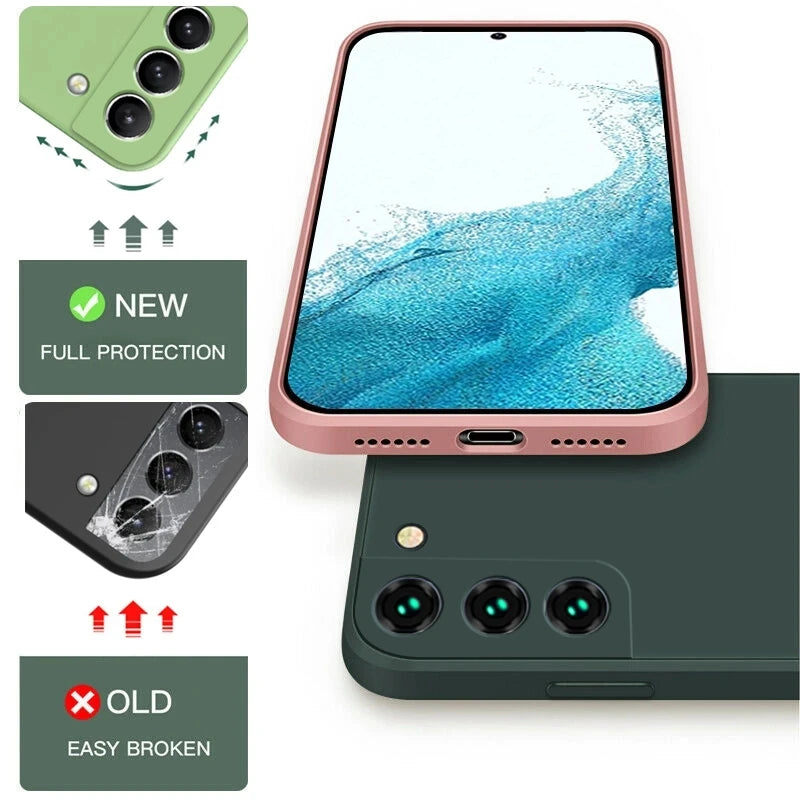 Soft Liquid Silicone Case For Samsung Galaxy S21 S23 S10 Plus S20 FE S10E S22 Note 20 Ultra Cover