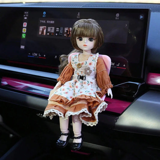 1PC Car Safety Chair Doll Toy Accessories Car Air Conditioner Air Outlet Aromatherapy Clip Car Safety Seat Ornament Chair