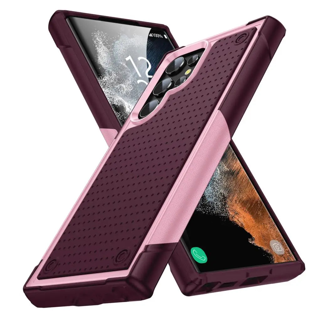 Shockproof Armor Case For Samsung Galaxy S22 Ultra S23 S22 Plus S21 FE S20 A53 A73 A33 A12 Hybrid Rugged PC Silicon Phone Cover