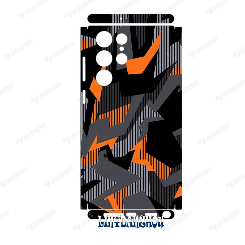 Colorful Decal Skin for Samsung Galaxy S24 S23 S25 Ultra A54 A52 A52S 5G Back Screen Protector Cover  Wrap Sticker