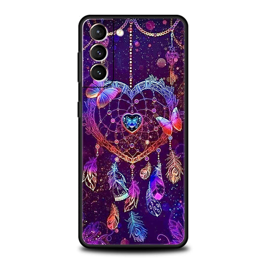 Mandala Dreamcatcher Phone Case for Samsung Galaxy S24 S23 S22 S20 S21 FE Ultra S10 S10E S9 S8 Plus 5G Silicone TPU Cover Capas