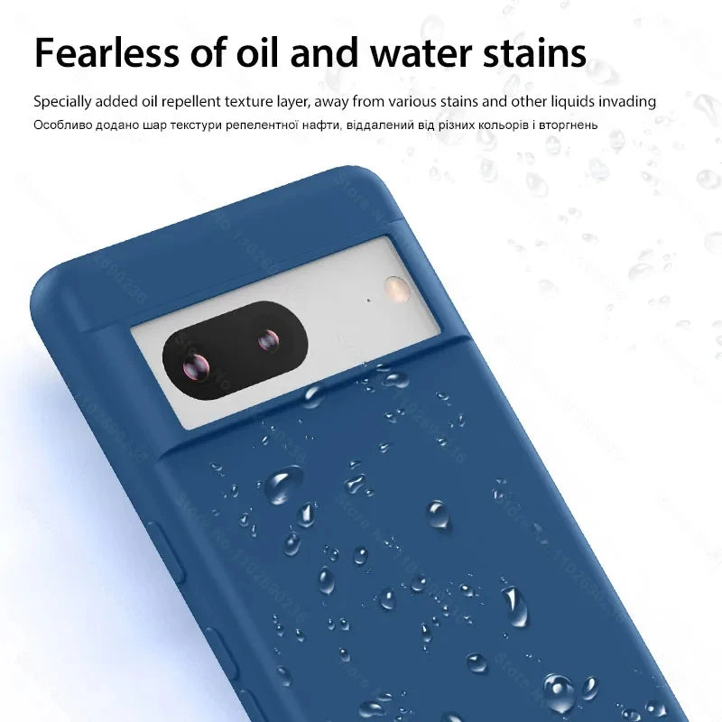 Luxury Original Liquid Silicone Phone Cases For Google Pixel 8 6 7 Pro 6A 7A Case For Google Pixel 8 7 Pro Shockproof Soft Cover