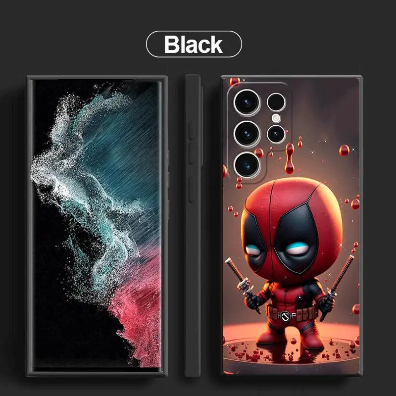Marvel Iron Man Cover Phone Case for Samsung Galaxy S24 Ultra S22 S23 Ultra S21 S20 FE 5G Protective Soft Cases Cute