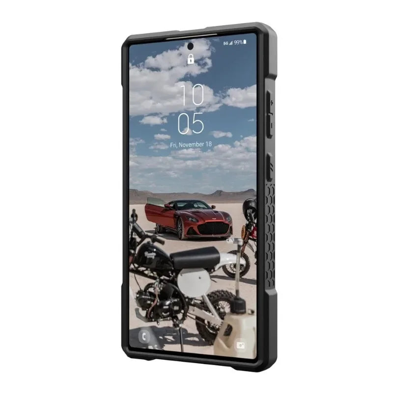 Kevlar Monarch Pro Serie High Qualitiy Drop Protection Case with Magnetic Charging Compatible for Samsung Galaxy S24 Ultra Cover