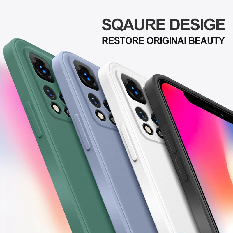 S-Super M-Marios B-Bros Liquid Left Rope For Xiaomi Redmi Note 13 12 12S 12R 11 11T 11S 10 10S Pro Plus 5G Back Phone Case