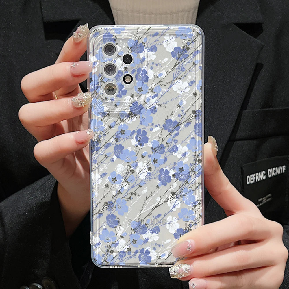 Cherry Case For Samsung A54 A53 A52 A55 A51 A35 A34 A33 A32 A21S A15 A14 A13 A12 Cases Galaxy S22 S23 Ultra S24 S21 Plus S20 FE