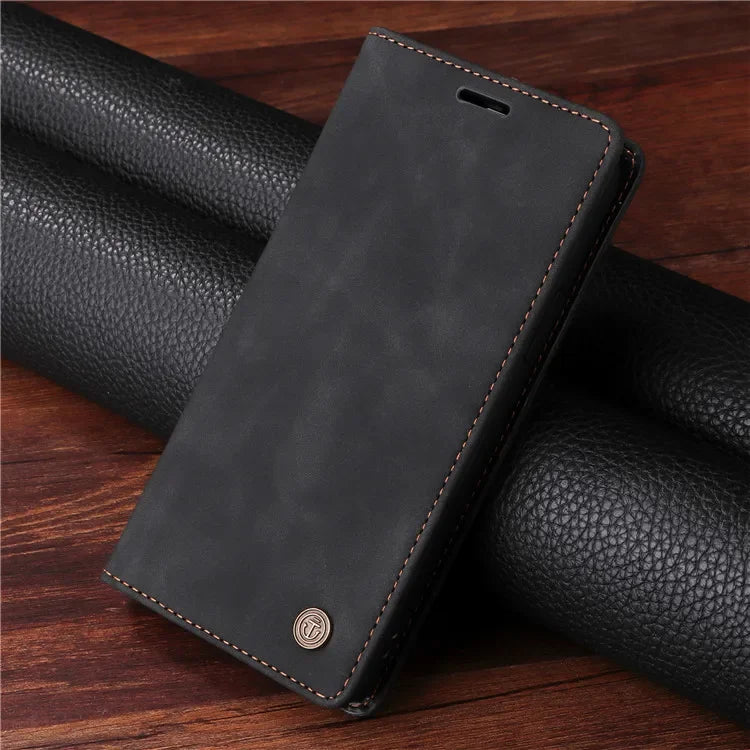 Leather Flip Phone Case For Samsung Galaxy S9 S10 Plus S20 S21 FE S22 S23 S24 Ultra Note 9 10 Plus 20 Ultra Luxury Wallet Cover