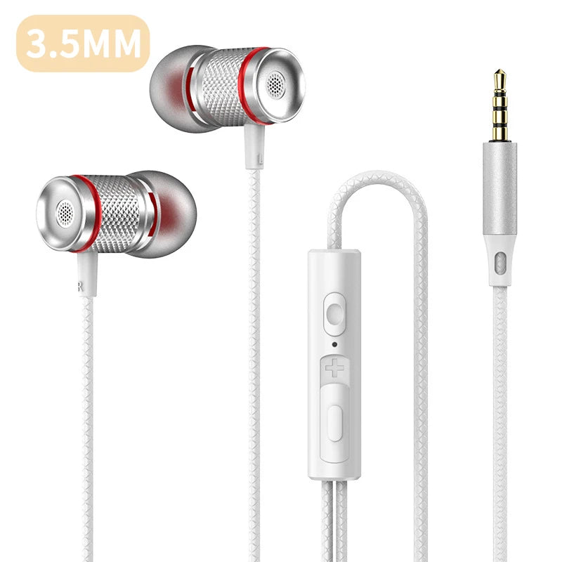 Digital Chip Wired Earphone 3.5mm AUX/Type C In-Ear 9D HiFi Surround Heavy Bass In-Ear Headsets For Samsung Huawei Xiaomi MP3 PC