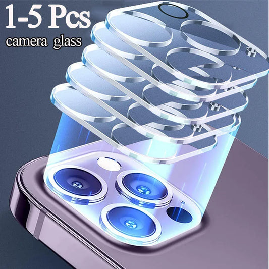 "Scratch-Resistant iPhone Camera Lens Protectors (1–5pcs) – Tempered Glass for iPhone 11–16 Pro, Pro Max, Plus"