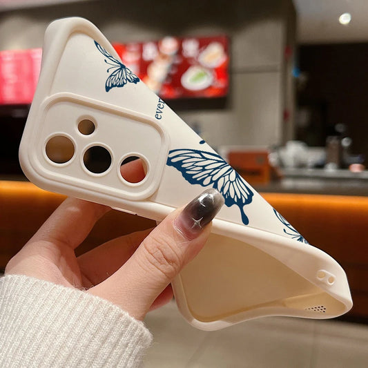 Butterfly Case For Samsung Galaxy S25 S24 S23 S22 Ultra S21 S24 FE A14 A34 A15 A35 A52 A53 A54 A16 A56 5G Shockproof Soft Cover