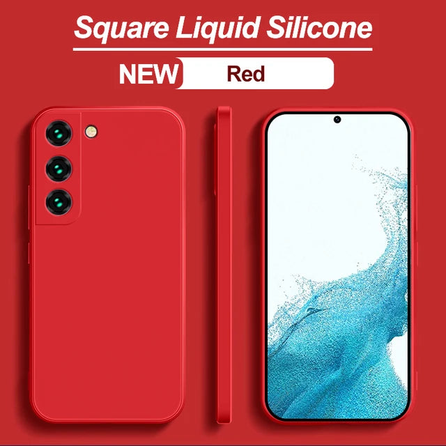 Soft Liquid Silicone Case For Samsung Galaxy S21 S23 S10 Plus S20 FE S10E S22 Note 20 Ultra Cover