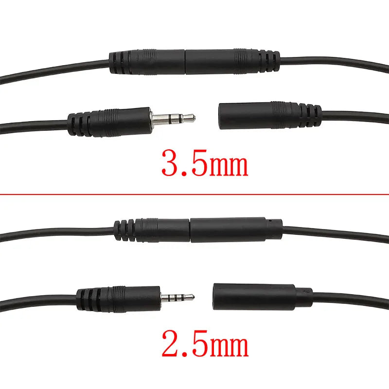 1Pcs 2.5/3.5mm Male Plug/Female Jack Mono/Stereo AUX 2/3/4Pole To Bare Wire Connector DIY Audio Headphone Repair Extension Cable