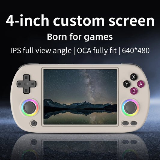 ANBERNIC RG40XX H Retro Handheld Game Console 4.0 Inch IPS Screen Linux System Built-in 64G TF Card 5488 Games Support HD-TV Out