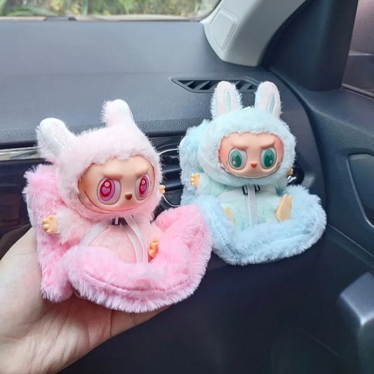 15-17cm Car Doll Seat For Labubu Doll Safety Seat Cute Doll Air Outlet Aromatherapy Decoration Car Interior Decoration