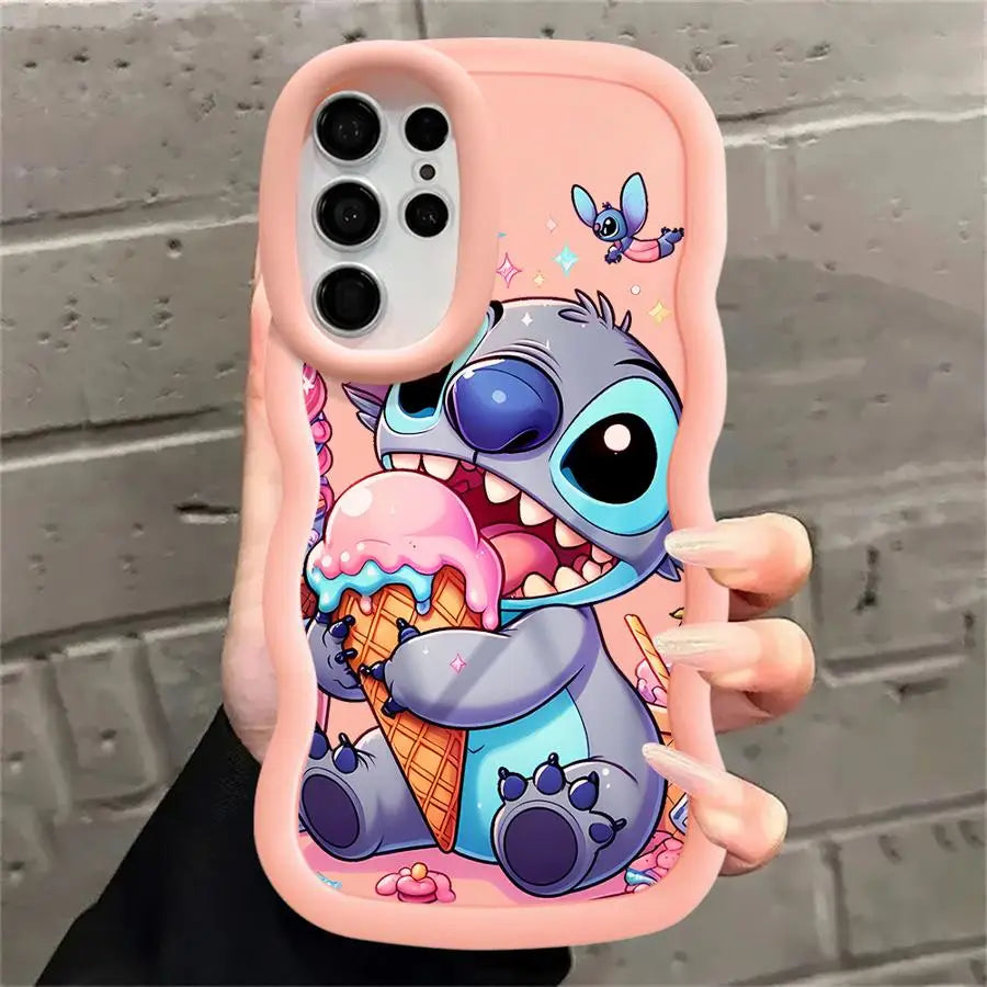 Lilo Stitch Cute Case for Samsung Galaxy S25 S24 Ultra S23 S22 Plus S21 FE S20 S25Ultra Soft Phone Funda