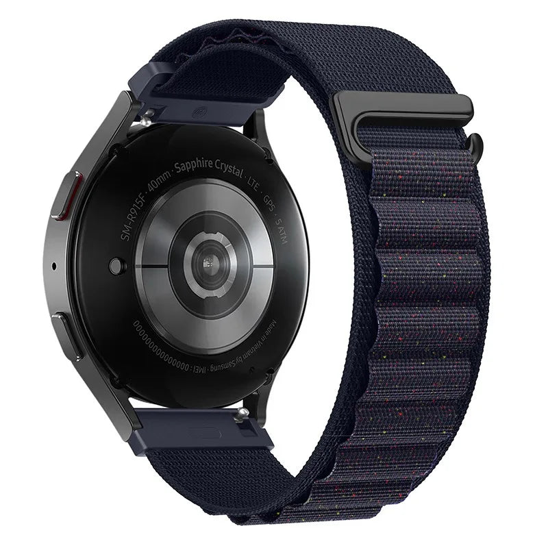 22mm 20mm Alpine Loop Band for Samsung Galaxy Watch 7/6/5/4/3 Nylon Strap for Huawei Watch 5/GT6/GT5/GT4 3 Pro/Amazfit GTR 4/GTS