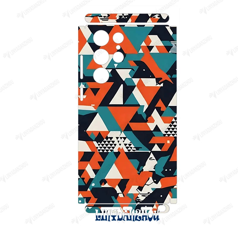 Colorful Decal Skin for Samsung Galaxy S24 S23 S25 Ultra A54 A52 A52S 5G Back Screen Protector Cover  Wrap Sticker