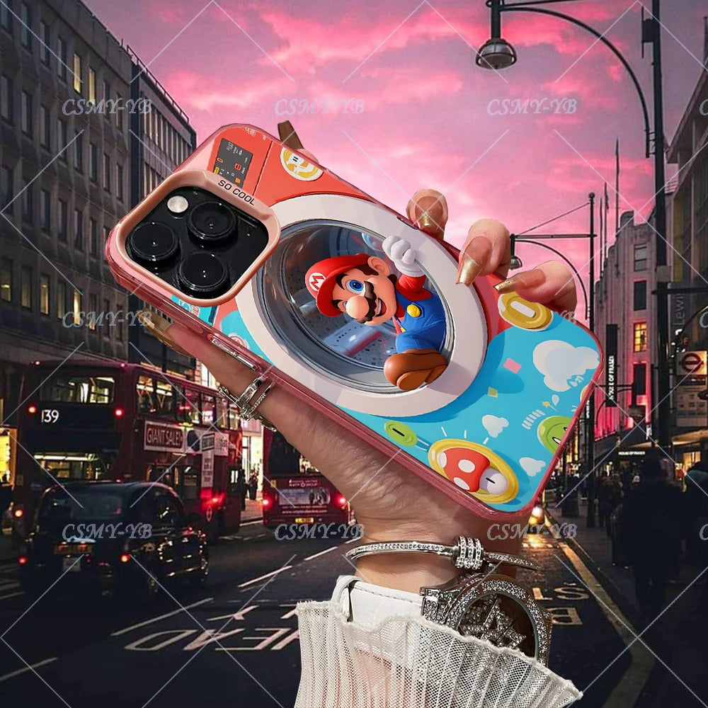 Fashion Tough Phone Cases For iPhone 16 15 14 13 12 11 X XR XS 7 8 Plus Pro Max iPhone13 Mini ProMax case Covers 3D M-marios