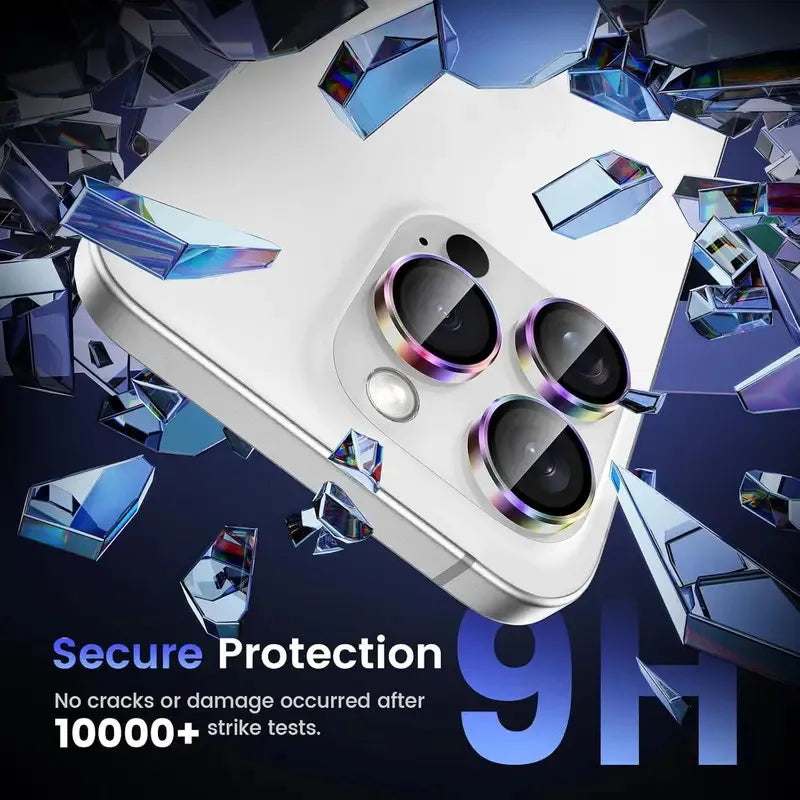 3Pcs Metal Lens Protector Glass For iPhone 16 13 12 11 14 15 Pro Max Mini Camera Lens Protection Film For iPhone 16 14 15 Plus