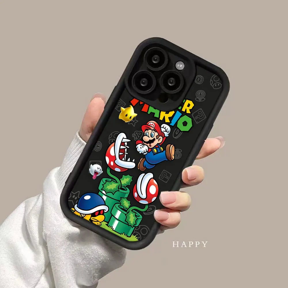 Super M-Mario Bros Game Phone Case For Realme C20 C21Y C30 C31 C33 C35 C53 C55 12 11 8 8I 7I 5 GT 3 NARZO 50 5G Case Funda Shell