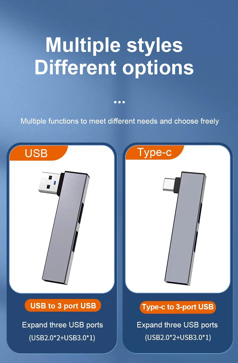 USB HUB 3.0 3 Port Multi USB Splitter OTG Adapter For Xiaomi Lenovo Macbook Pro 13 15 Air Pro Computer Accessories