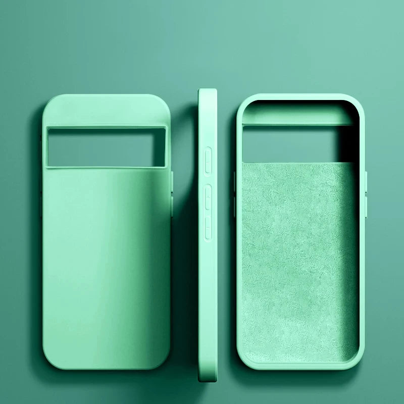 Luxury Original Liquid Silicone Phone Cases For Google Pixel 8 6 7 Pro 6A 7A Case For Google Pixel 8 7 Pro Shockproof Soft Cover