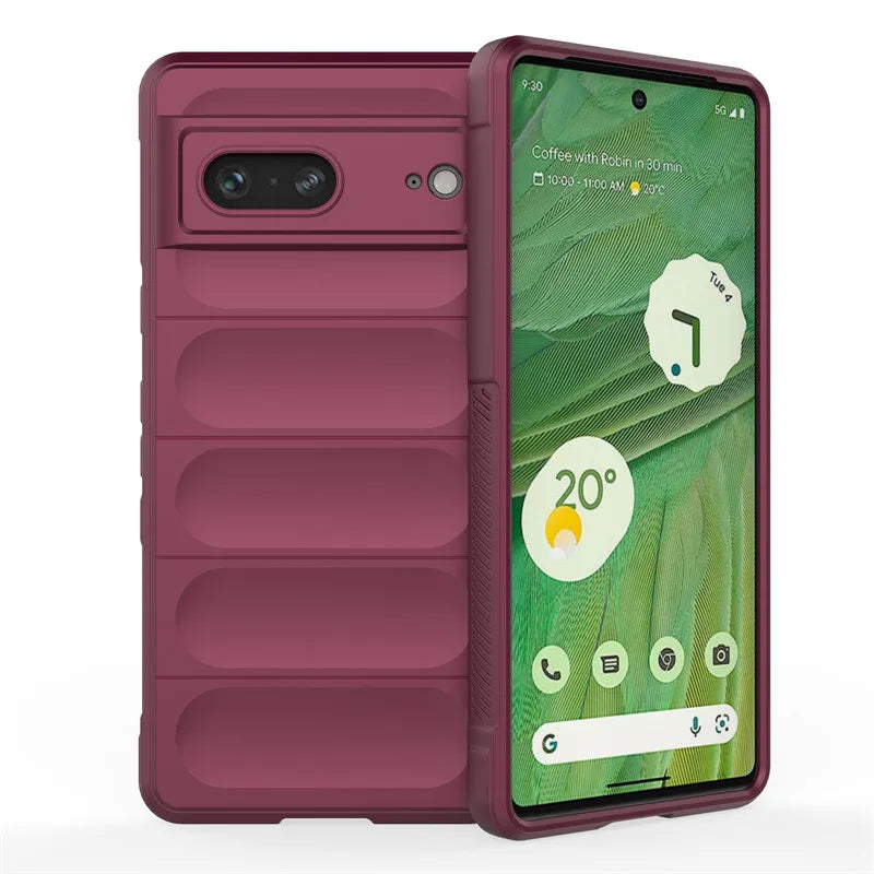 For Google Pixel 7 Case Google Pixel 7 Pro 6A Cover Cases Skin-Friendy Shockproof Silicone Phone Back Cover For Google Pixel 7