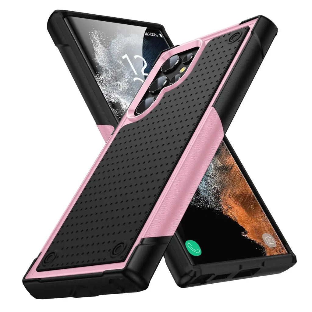 Shockproof Armor Case For Samsung Galaxy S22 Ultra S23 S22 Plus S21 FE S20 A53 A73 A33 A12 Hybrid Rugged PC Silicon Phone Cover