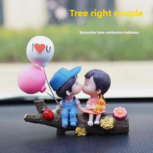 1pc New Tree Branch Couple Car Decoration Creative Car Decoration Fashion Creative Car Accessories Automotive ornaments