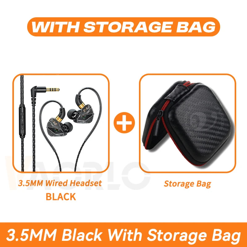 9D Surround HIFI Heavy Bass Headset 3.5MM/Type-C Digital Chip With Mic In-Ear Wired Headphones Music Sports For Samsung Android