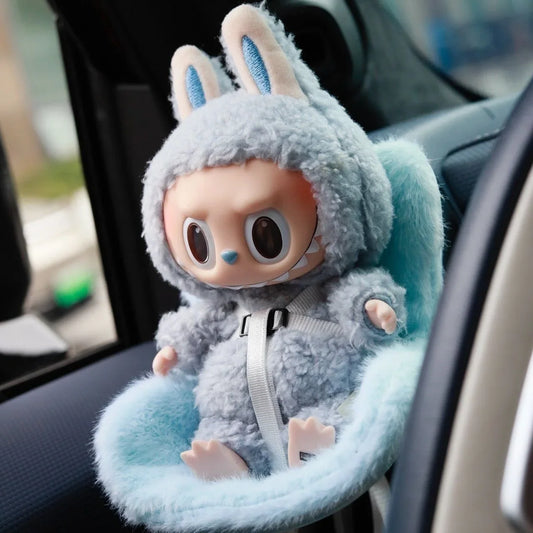 15-17cm Car Doll Seat For Labubu Doll Safety Seat Cute Doll Air Outlet Aromatherapy Decoration Car Interior Decoration
