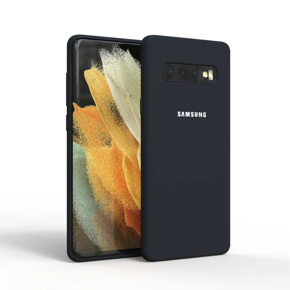 For S10 Case Original Samsung Galaxy S10 Plus S10e Silky Silicone Cover High Quality Soft-Touch Back Protective Galaxy S10+