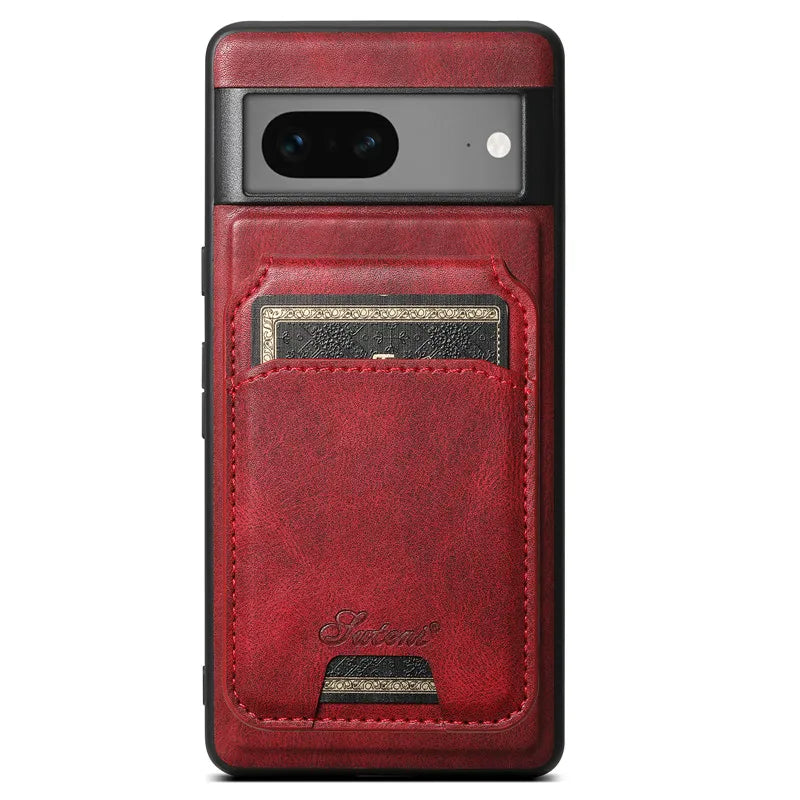 Magsafe Wallet Phone Case Card Holder Leather Magnetic Pocket Cover Case For Google Pixel 9 10 Pro 8 7 6 Pro 6A 7A Pixel8Pro