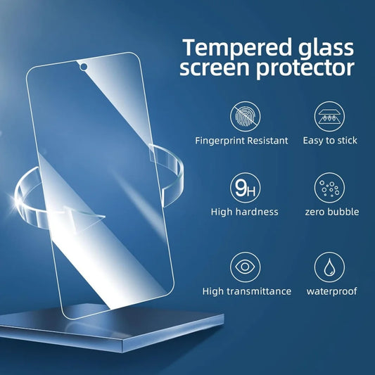3PCS HD Tempered Glass For Samsung A16 A26 A36 A56 A55 A53 A54 A35 A25 A15 Screen Protector Samsung Galaxy S25 S24 Ultra Cristal Templado S24 FE S23 S22 S21 Plus