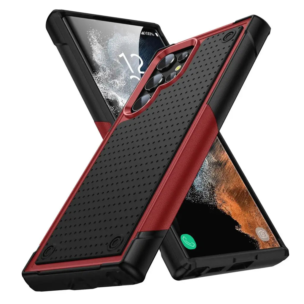 Shockproof Armor Case For Samsung Galaxy S22 Ultra S23 S22 Plus S21 FE S20 A53 A73 A33 A12 Hybrid Rugged PC Silicon Phone Cover