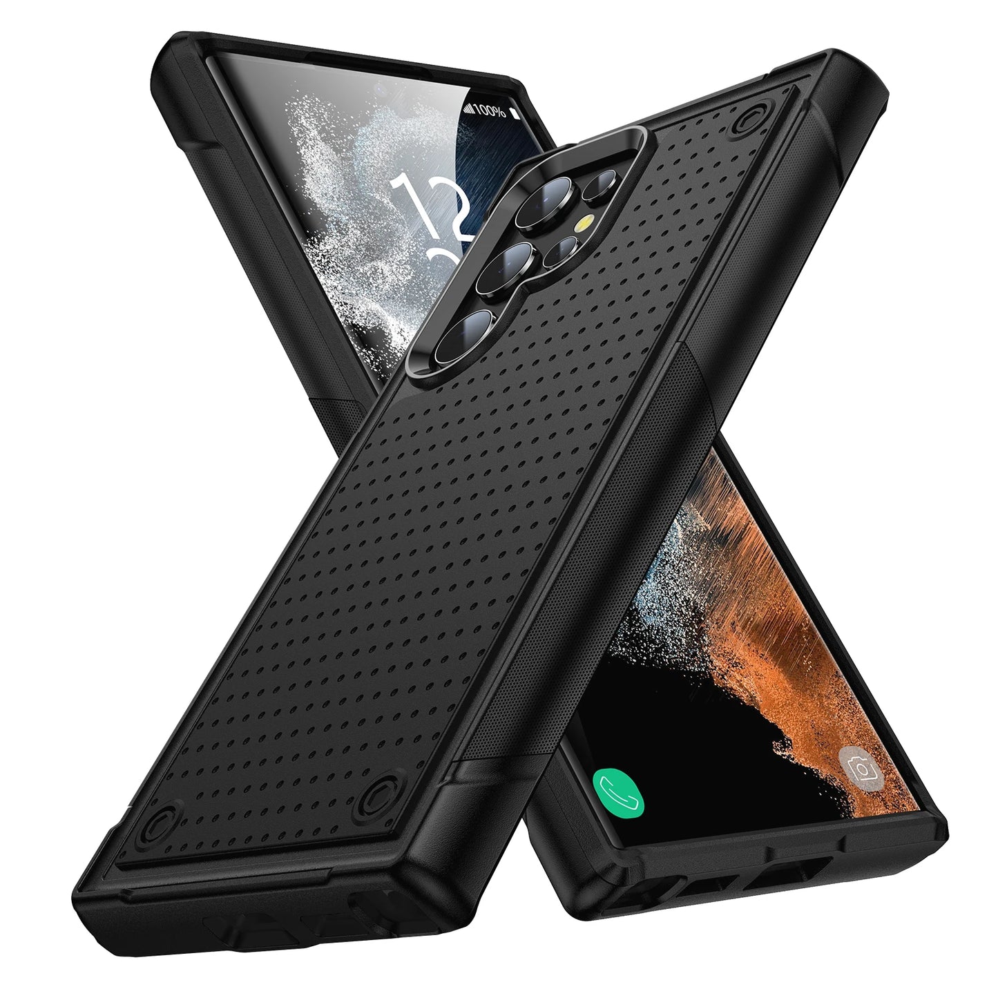 Shockproof Armor Case For Samsung Galaxy S22 Ultra S23 S22 Plus S21 FE S20 A53 A73 A33 A12 Hybrid Rugged PC Silicon Phone Cover