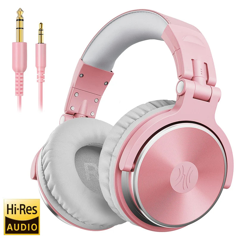 Oneodio Pro 10 Wired Headphones Hi-Res Audio Wired Headset Stereo Professional DJ Headphone with Mic Over Ear Studio Headphone