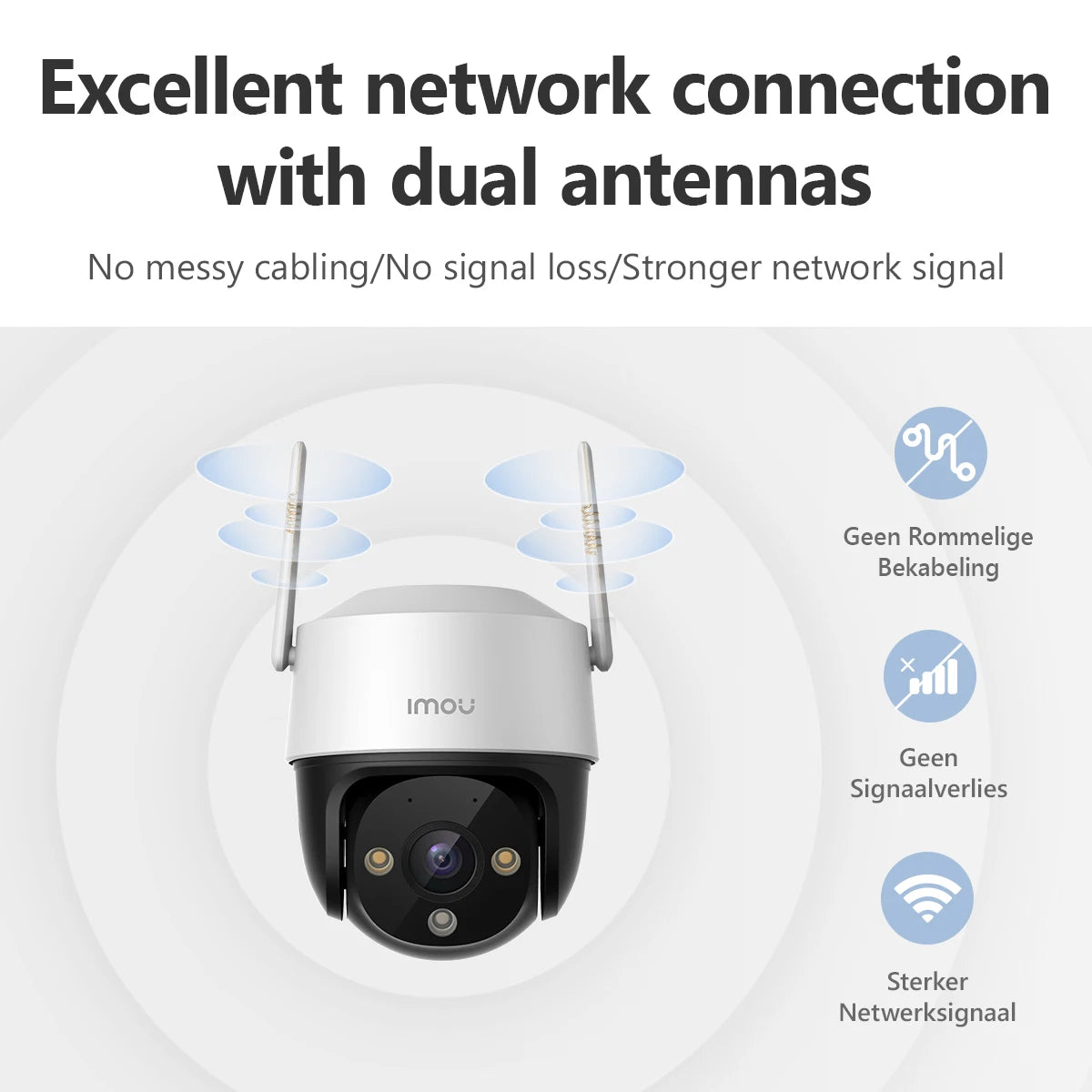 IMOU Cruiser SE+ 3MP/5MP Outdoor PTZ Wi-Fi Camera IP66 Weatherproof Camera Two Way Audio Color Night Vision AI Human Detection