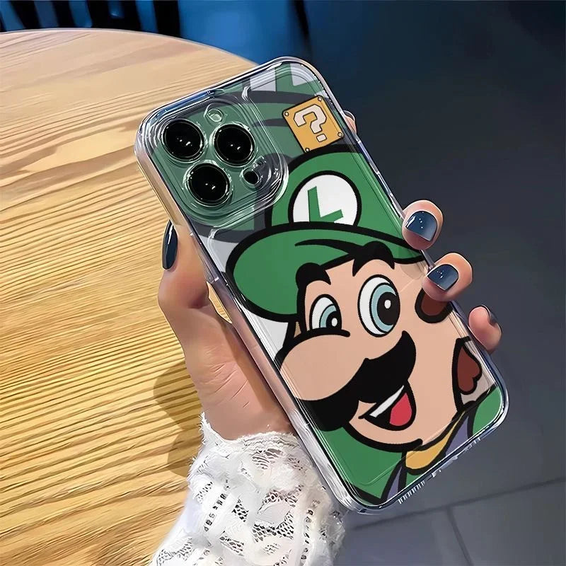 Super Mario Bros Game Phone Case For Samsung Galaxy A55 A15 A54 5G A16 A35 A25 S25 S24 Ultra S23 FE S20 S21 S22 Plus Clear Cover
