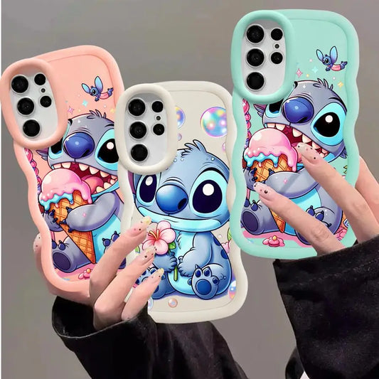 Lilo Stitch Cute Case for Samsung Galaxy S25 S24 Ultra S23 S22 Plus S21 FE S20 S25Ultra Soft Phone Funda