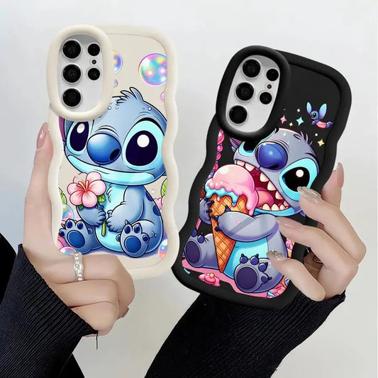 Lilo Stitch Cute Case for Samsung Galaxy S25 S24 Ultra S23 S22 Plus S21 FE S20 S25Ultra Soft Phone Funda