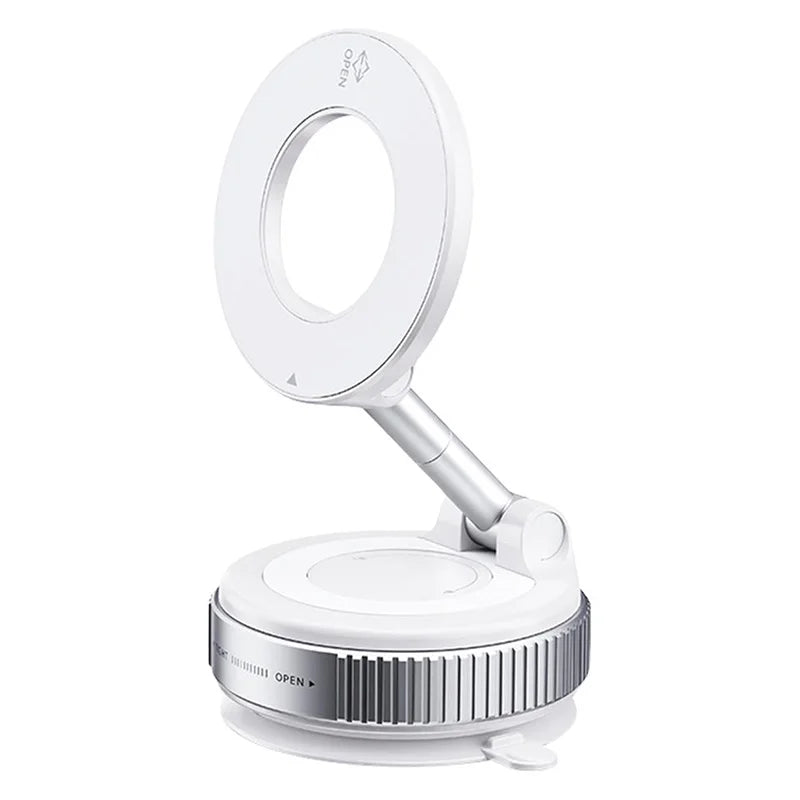 Car Mount Vacuum Magnetic Holder Foldable Strong Suction Stand For Cell Phone For iphone 16 15 12 13 14  Live Streaming