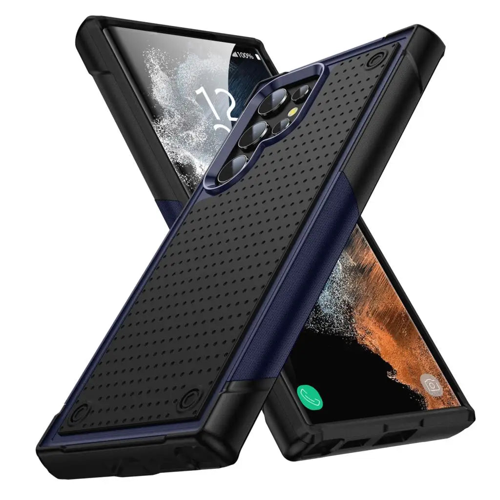 Shockproof Armor Case For Samsung Galaxy S22 Ultra S23 S22 Plus S21 FE S20 A53 A73 A33 A12 Hybrid Rugged PC Silicon Phone Cover